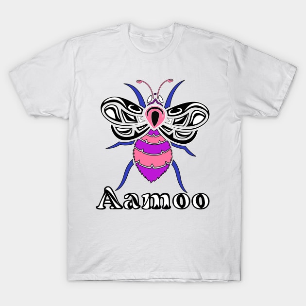 Genderfluid Aamoo (Bee) T-Shirt by KendraHowland.Art.Scroll